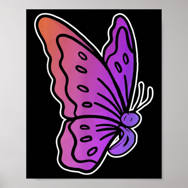 Semikolon Butterfly Anti-suicid Mental Health Awa Poster (Framsidan)