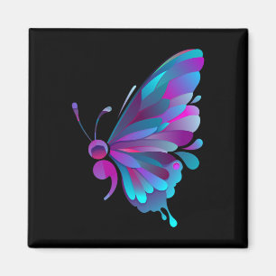 Semikolon Butterfly Semi-colon Tatto Mental Health Magnet