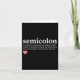 Semikolon Definition Suicide Mental Health Awarene Kort