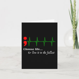 Semikolon Ekg Suicide Awareness Prevention Kort