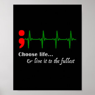 Semikolon Ekg Suicide Awareness Prevention Poster