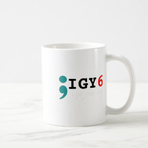 Semikolon I Har din Ck Suicide-medvetenhet Kaffemugg