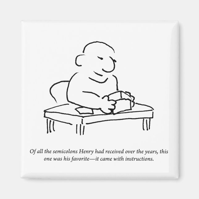 Semikolon Instructions Magnet (Framsidan)