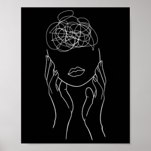 Semikolon Mental Hälsa Medvetenhet Poster