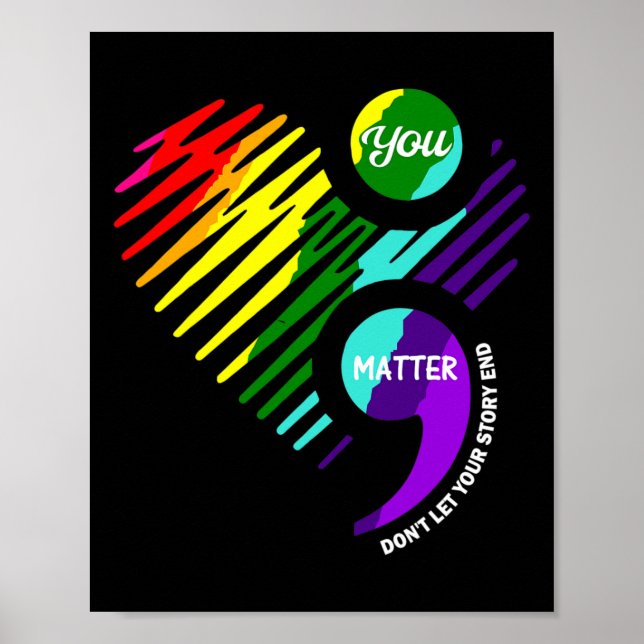 Semikolon Pental Health Awareness Poster (Framsidan)