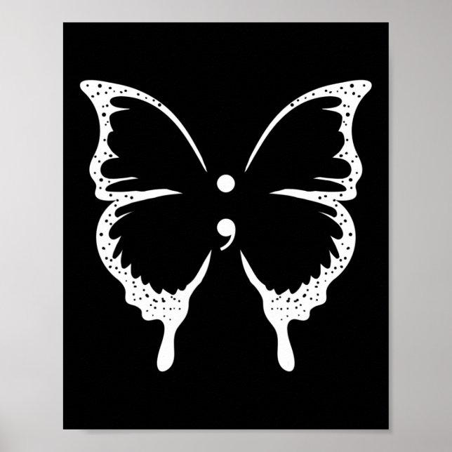 Semikolon Pental Health Awareness Poster (Framsidan)