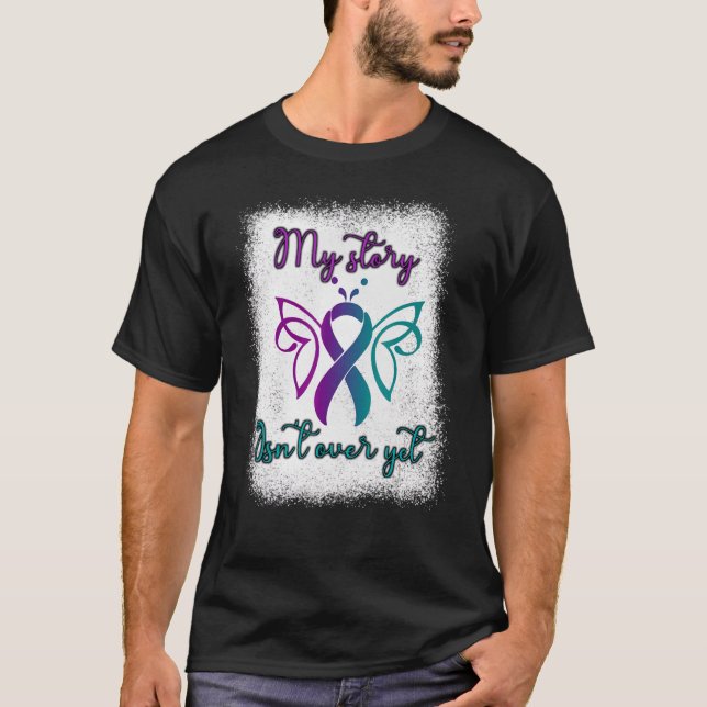 Semikolon Project Butterfly Depression Awareness M T Shirt (Framsida)