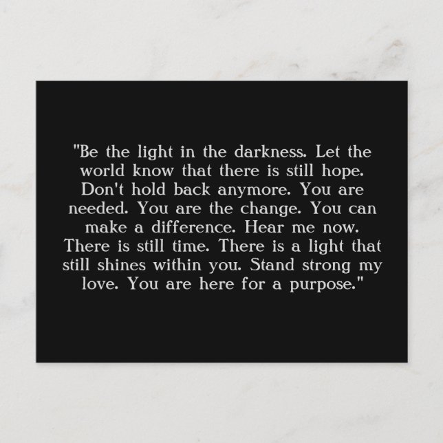 Semikolon-projektvykort för "vistelse" vykort (Framsida)