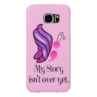 Semikolon Självmord/Depression Berättelse Fjäril Samsung Galaxy S6 Fodral