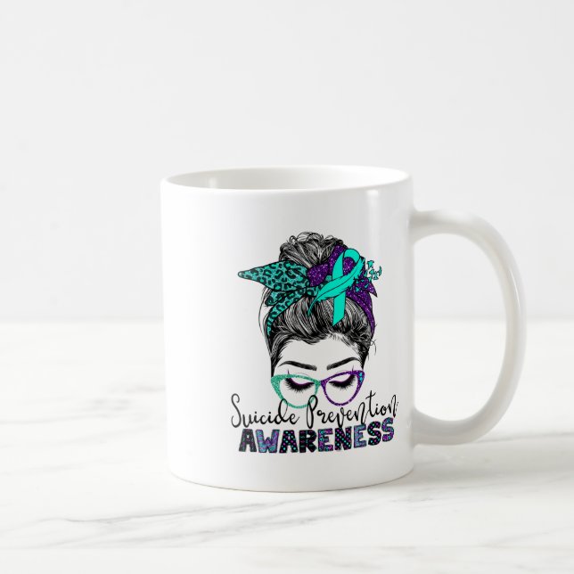 Semikolon Självmordsförebyggande Medvetenhet Rössi Kaffemugg (Höger)