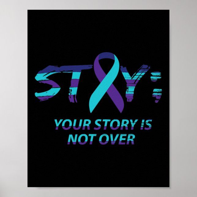 Semikolon Suicide Awareness Mental Health Poster (Framsidan)