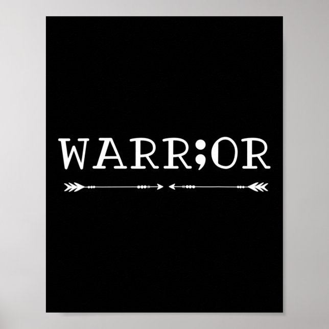 Semikolon Suicide Awareness Poster (Framsidan)