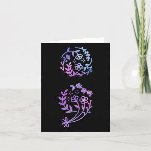 Semikolon Suicide Prevention Awareness Flower Teal Kort