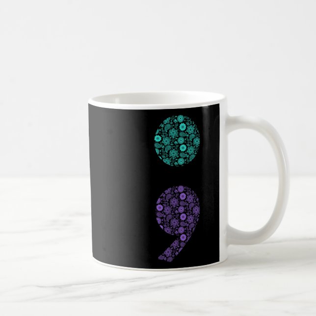 Semikolon Suicide Prevention Awareness Kaffemugg (Höger)