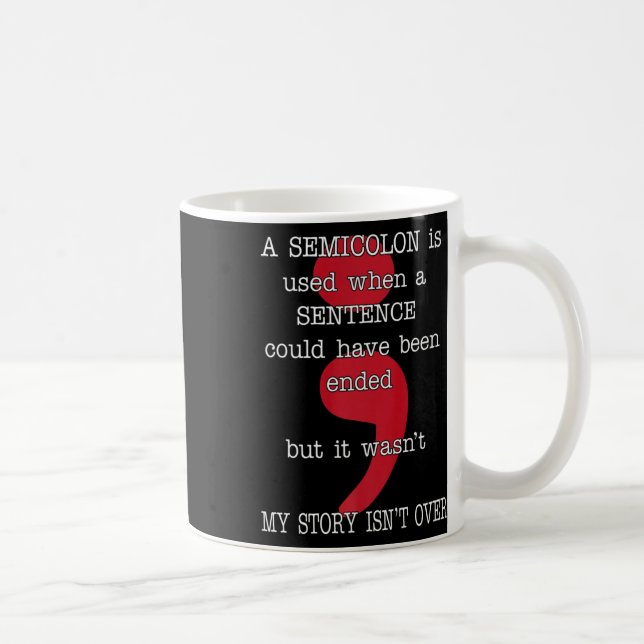 Semikolon Suicide Prevention Awareness My Story Te Kaffemugg (Höger)