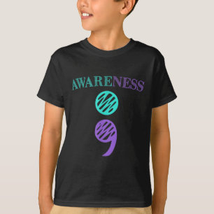 Semikolon Suicide Prevention Awareness T Shirt