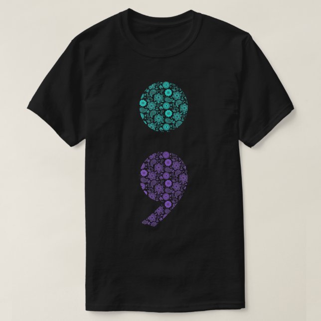 Semikolon Suicide Prevention Awareness T-Shirt (Design framsida)