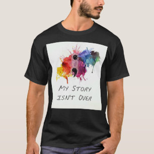 Semikolonet min berättelse är inte över t shirt