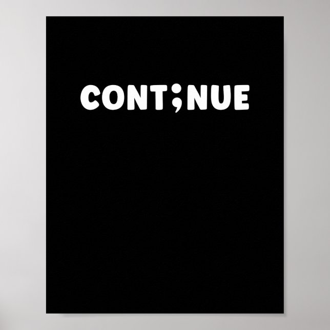 Semikolonsuicidförebyggande dag poster (Framsidan)