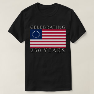 Seminar 250 år Betsy Ross Flagga T Shirt