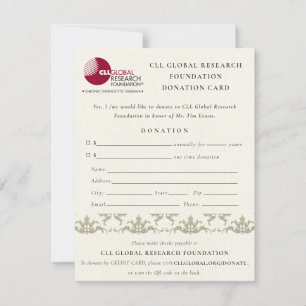 Seminariefändelse i silver Damask, donation av QR- Inbjudningar