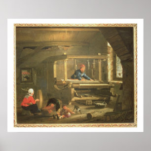 Seminariet av en vävare, 1656 (olja på kanfas) poster