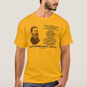 Semiosis tre subjekt undertecknar anmärker det t shirt
