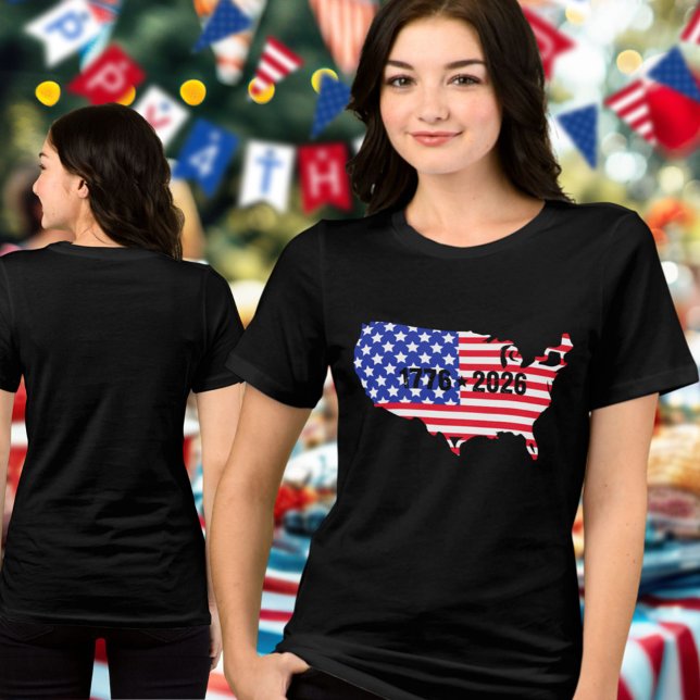 Semiquincentennial 1776 to 2026 USA Flag T Shirt (Skapare uppladdad)