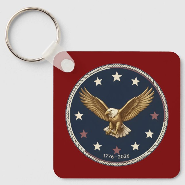 Semiquincentennial 250-årsjubileum Nyckelring (Framsida)