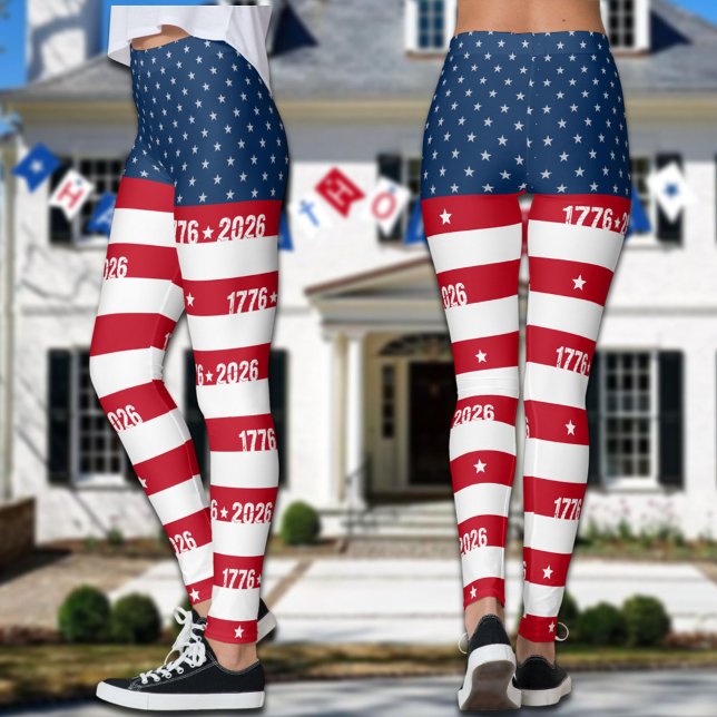 Semiquincentennial Amerika 250 1776 2026 Leggings (Skapare uppladdad)