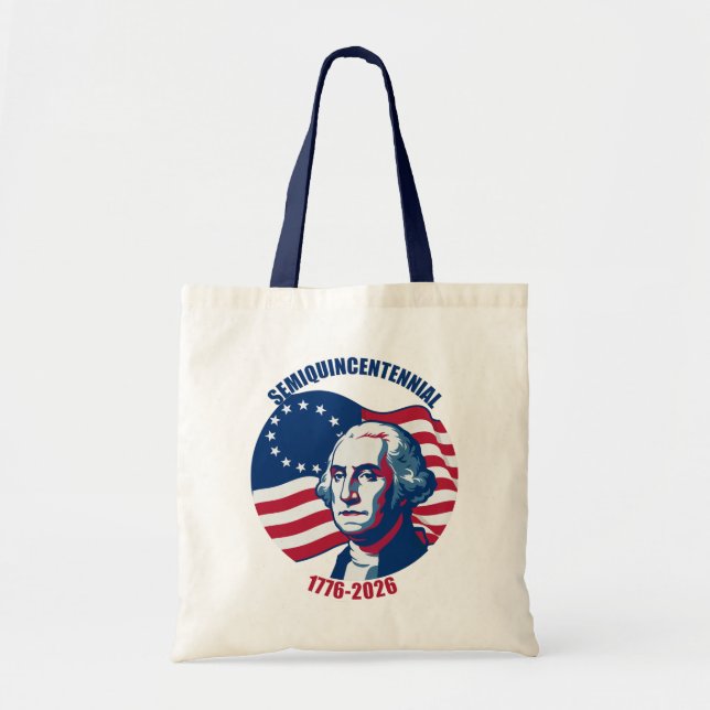 Semiquincentennial George Washington-väska Tygkasse (Framsidan)