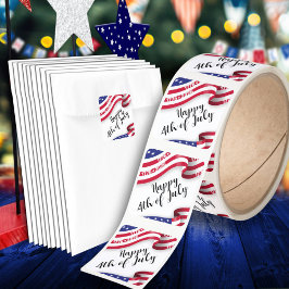 Semiquincentennial Happy 4th Of July Celebration Fyrkantigt Klistermärke