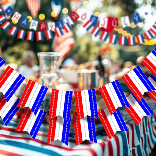Semiquincentennial Stars & Stripes 250-årsjubileum Vimplar (Skapare uppladdad)