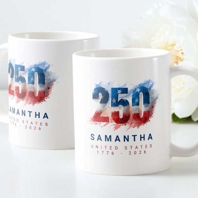 Semiquincentennial USA Amerikas 250-årsjubileum Kaffemugg (Semiquincentennial USA America's 250th Anniversary Coffee Mug)