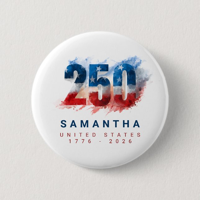 Semiquincentennial USA Amerikas 250-årsjubileum Knapp (Framsida)