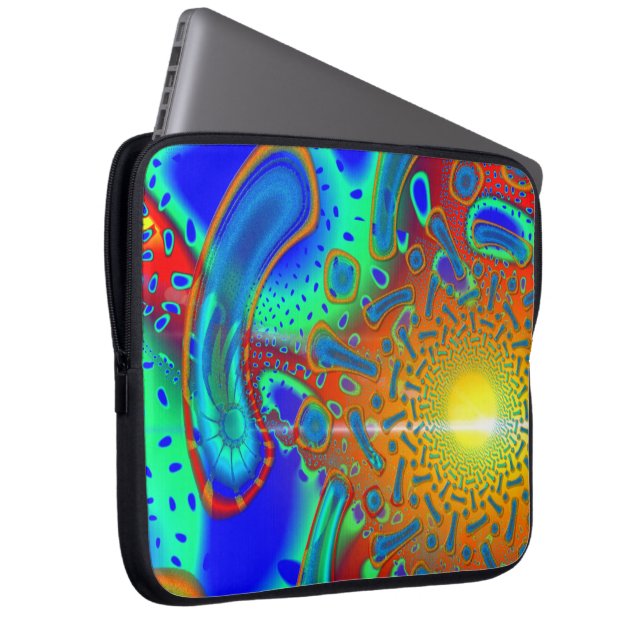 SemiSonic 3D Dichroic Glass Fractal Laptop Sleeve (Framsidan Höger)