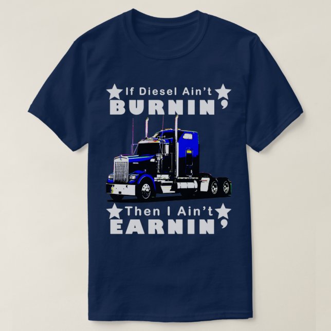 SemiTrailer Lastbil Driver Gift Classic TShirt T Shirt (Design framsida)