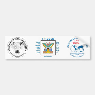 Semjase Silver Star Center Bumper Sticker Bildekal