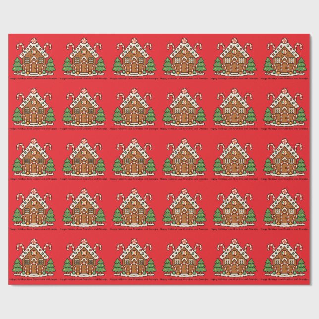 Semla Julgodishus Presentpapper (Platt)