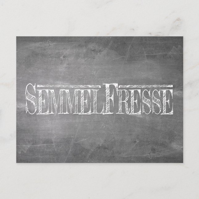 Semmelfresse - vit helg vykort (Framsida)
