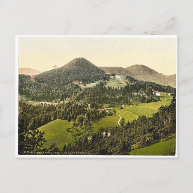 Semmering Railway, Hotel at Semmering, Styria, Aus Vykort (Framsida)