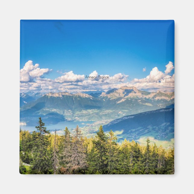 Semnoz, Annecy, Frankrike-scenfotografi Magnet (Framsidan)