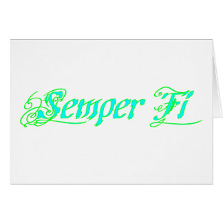 Semper Fi Hälsningskort