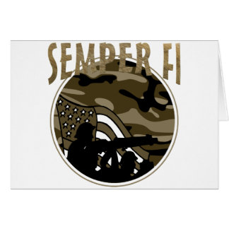 Semper Fi Hälsningskort