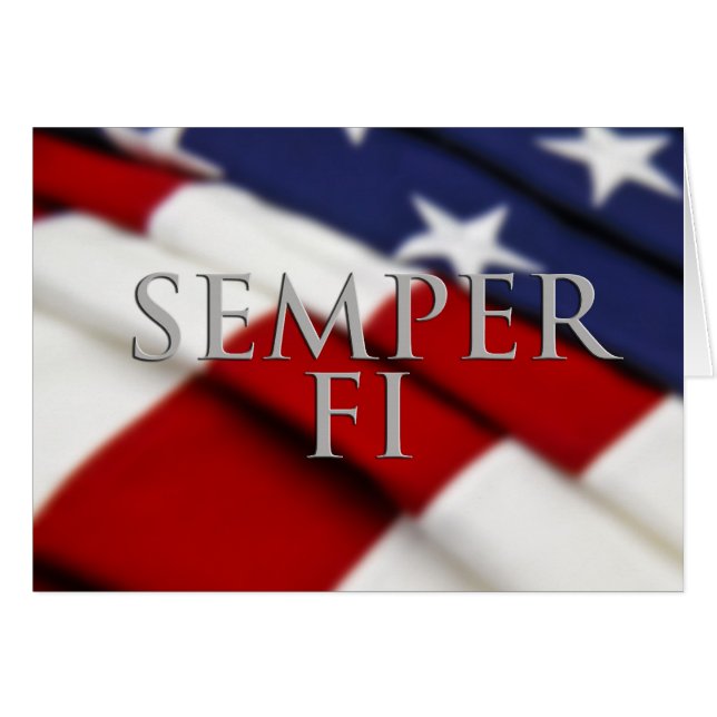 Semper FI kort (Framsidan Horizontal)