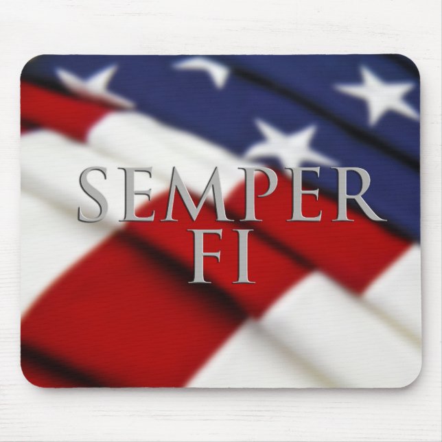 Semper Fi Mousepad Musmatta (Framsidan)