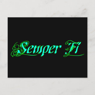 Semper Fi Vykort