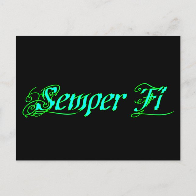 Semper Fi Vykort (Framsida)