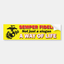 Semper Fidelis a Way Bumper Sticker Bildekal