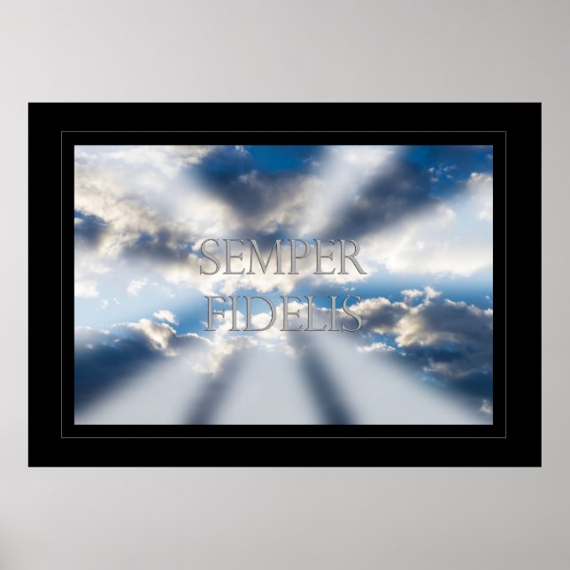 Semper Fidelis and Clouds Poster (Framsidan)